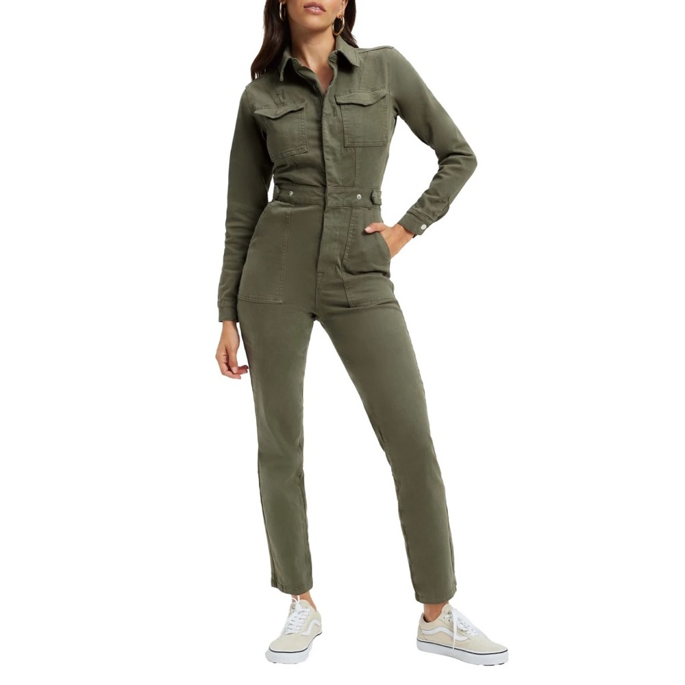 Women's GOOD AMERICAN Fit For Success Long Sleeve Jumpsuit